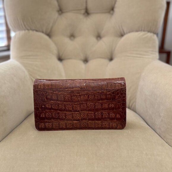 VTG Auth. MAXIMA Italy Genuine Alligator Convertible Clutch Bag...GORGEOUS! - Picture 6 of 8